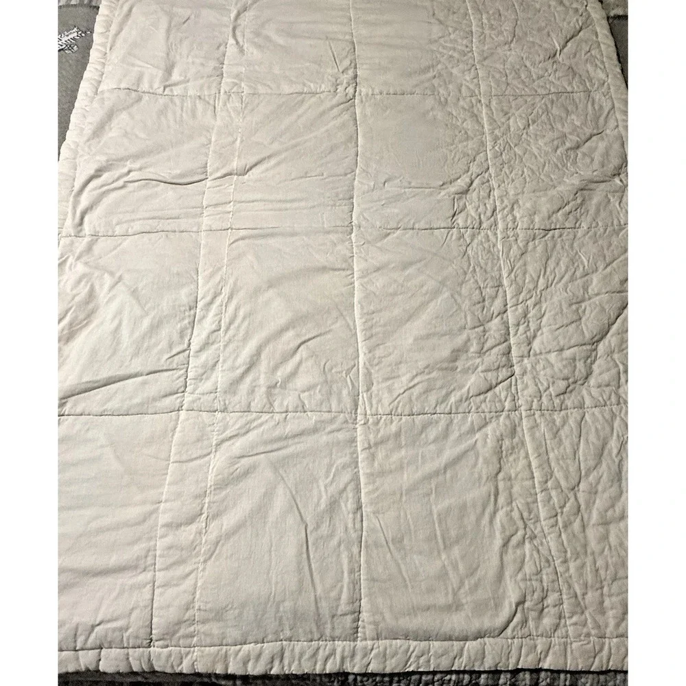 VTG-Style Scrappy Patchwork Quilt Crochet Floral Grannycore Lap Cottage 54x45